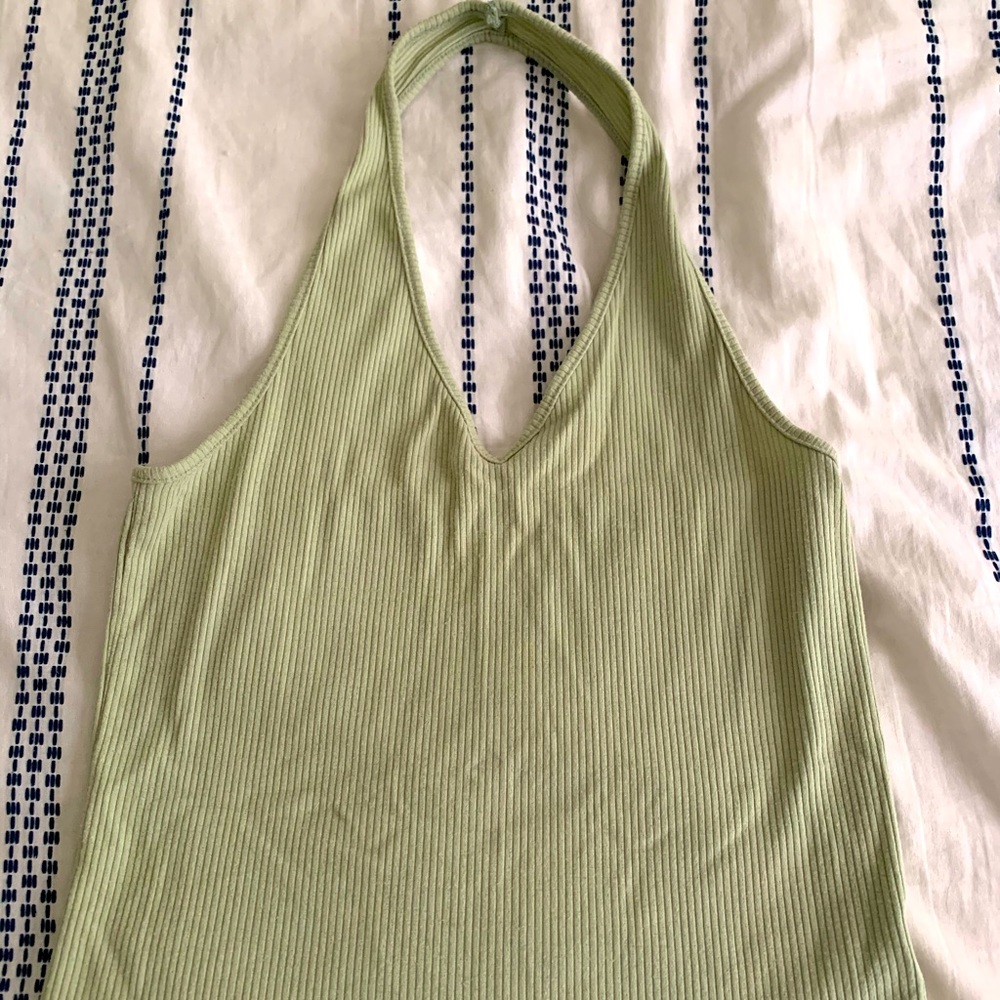 Green Halter Top